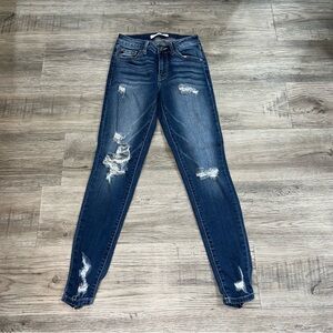 Kancan Distressed Skinny Jeans size 24